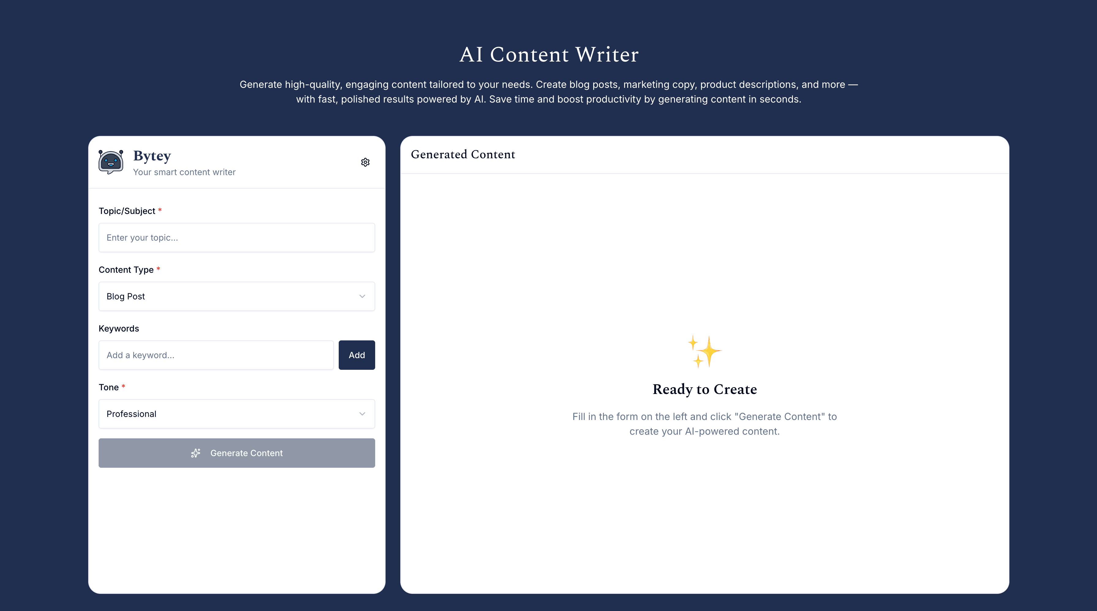 AI Content Writer