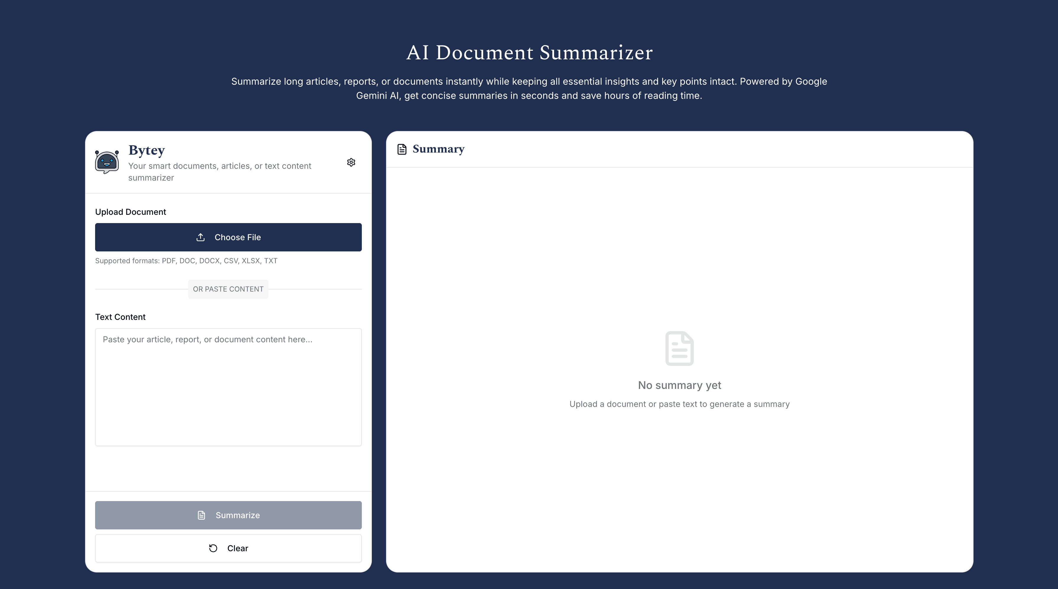 AI Document Summarizer